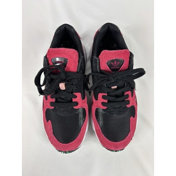 Adidas Sneakers Black Bright Suede 8 Chunky Gorpcore Y2K - Picture 2 of 11